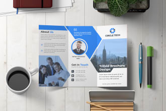 design awesome trifold brochure within 24 hours