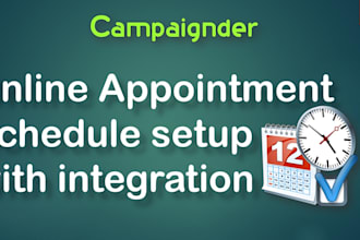 do online appointment schedule setup with integration