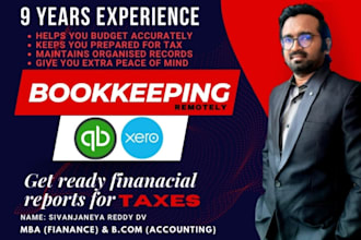 provide quickbooks and xero bookkeeping services