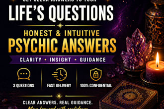 answer 3 psychic questions with clear and honest insight