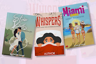 illustrate book cover design, ebook cover design, KDP book cover