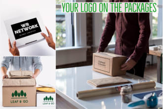 place your logo on shipping boxes, packages