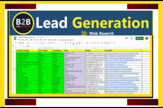 find email address b2b lead generation contact list building