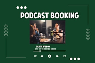 schedule a podcast booking for you to speak on