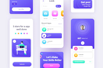 create modern and attractive app UI UX design