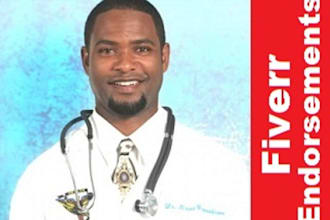 give a Video TESTIMONIAL as a Real Doctor