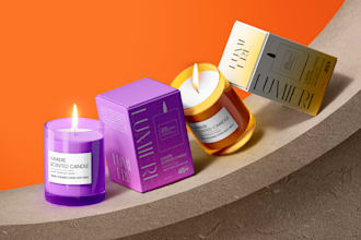 do product packaging, label and box design with premium brand appeal