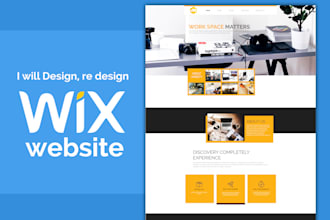 design, re design incredible wix website