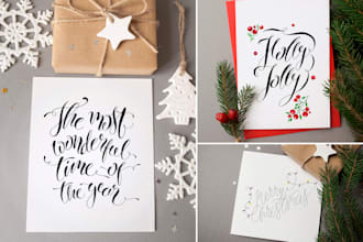 do hand lettering and typography design