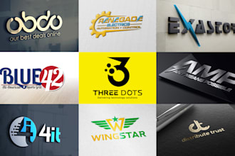 do 5 minimalist corporate and business logo design