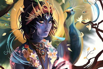 make any gods digital painting