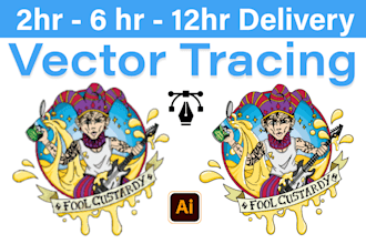 do recreate, redraw or vector trace your logo and images