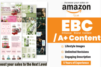 design amazon enhanced brand content or a plus pages