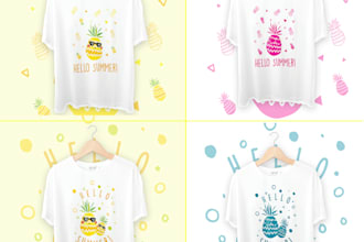 create cute cartoon t shirt design