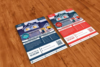 design business flyer, real estate flyer, medical flyer, food flyer