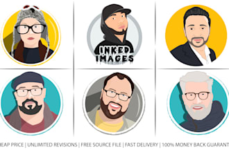 create stunning flat avatar from your photo