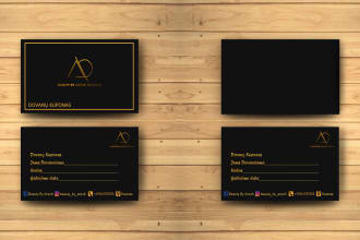 design minimal luxury business card within 24 hrs