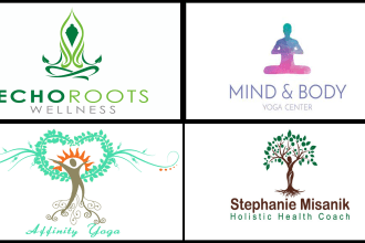 design holistic yoga or health and wellness logo