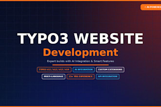 develop your typo3 website with ai powered features and excellent quality