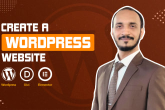 create a wordpress website on premium divi theme