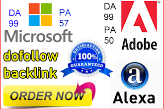 give you do follow back link from microsoft da 99