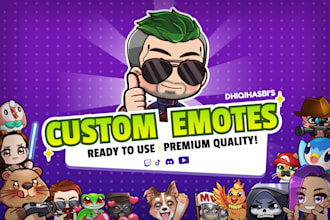 create custom twitch and discord emotes and sub badges
