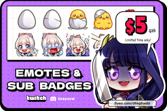 create custom twitch and discord emotes and sub badges