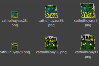 draw twitch emotes or badges by hand for you