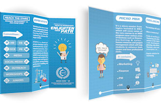 design a modern trifold brochure