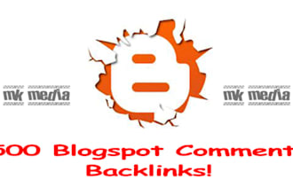create 500 blogspot comment backlinks