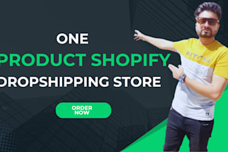 setup one product dropshipping shopify store