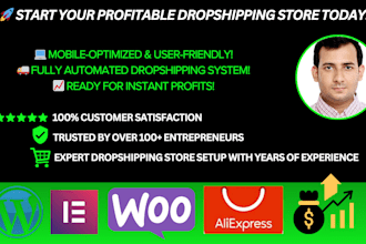 create aliexpress woocommerce dropshipping store with best selling products
