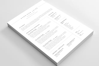 do resume cv design and resume reformatting redesign in 24hrs