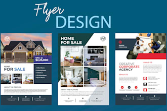 design a real estate or business flyer