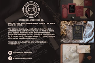 design unique alternative wedding stationery designs