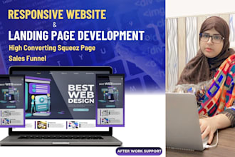 design high converting landing page or squeez page