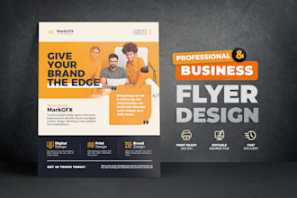 design a professional business flyer or corporate flyer