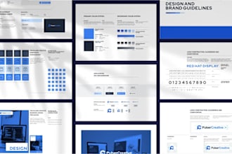 make a modern brand identity and brand guidelines
