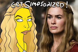 draw You as the SIMPSONS character