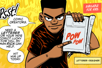 provide lettering and design for your indie comic book