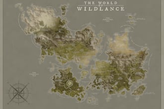 create high quality bespoke fantasy maps