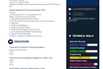design an attractive CV or resume