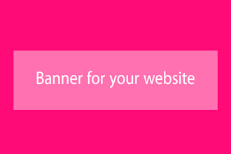 do banner for your website or social medai