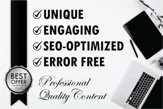 write or rewrite a blog post or article for you