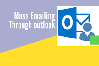 do mass emailing through outlook