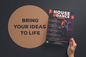 design brochures, flyers and epks in high quality