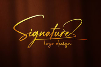 design elegant signature logo design