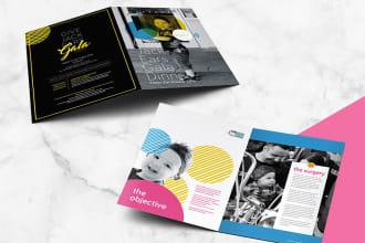 make business brochure design bifold and trifold