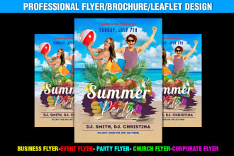 design outstanding flyer or poster in 24 hrs