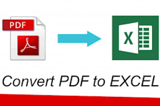 convert PDF to excel